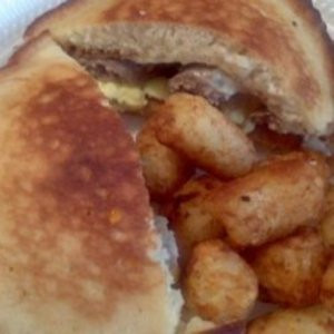 Pølseæg Ost Mcgriddle Pølseæg Ost Mcgriddle