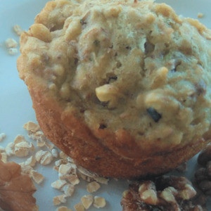 Zucchini Valnøddemuffin Zucchini Valnøddemuffin